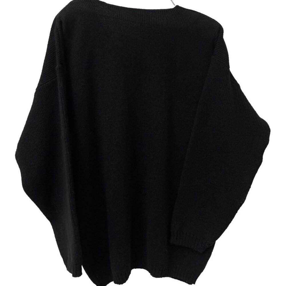 Cover Charge Vintage 90s Black Gold Gemstone Sweater One Size Knitted - Picture 11 of 11